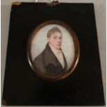 (Collection of Miniatures relating to the Hawkes Family) - Good quality early 19th century bust