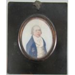(Collection of Miniatures relating to the Hawkes Family) - Good quality late 18th century bust