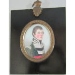 (Collection of Miniatures relating to the Hawkes Family) - Good quality early 19th century bust