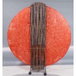 1950's atomic fibreglass floor lamp shade 74cm high