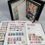 Three stock books containing a good collection of British and worldwide stamps including Penny Red