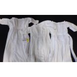 Large collection of Victorian garments including a boxful of white cotton ladies and child