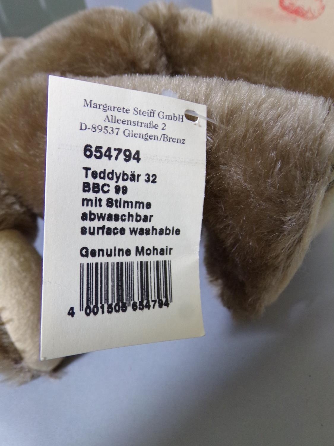 Steiff teddy bear '1906 Classic' replica 654794, with growl, in original box, with tags, no - Image 3 of 3