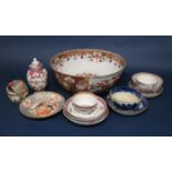 A collection of 18th century and later oriental ceramics and European ceramics in the chinoiserie