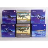 6 boxed model Spitfire planes from Hobby Master Air Power Series, all 1:48 scale. Includes HA7604,