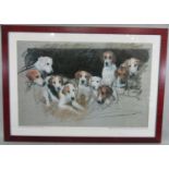 Neil Forster (20th/21st century) - The Duke of Beauforts Hounds, signed, coloured limited edition