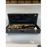 Jupiter 500 series gold lacquered saxophone, hard case