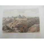 A quantity of 19th century lithographic prints after David Roberts RA of Jerusalem, Cana,