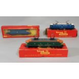 3 boxed Tri-ang / Tri-ang Hornby 00 gauge locomotives including R758 Hymex B-B diesel, R257 double