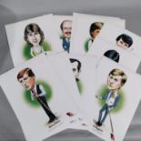 A collection of Embassy Snooker Celebrities posters produced by the Imperial Group PLC, 1985, (1)