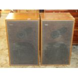 A pair of Goodmans speakers in teakwood cases - Magnum SL