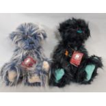 2 Charlie Bears teddies, 'Luna' and 'Razzle Dazzle', both designed by Heather Lyell, approx 40cm