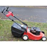 A Lawn King self propelled rotary petrol driven lawnmower with Briggs and Stratton Quantum 60 engine