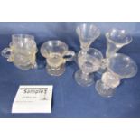 Large collection of vintage glasses to include various punch glasses, small wines, etc (collection)