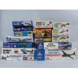 16 boxed model aircraft kits, all 1:72 scale Luftwaffe planes. Includes Italaeri Gigant German