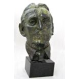 Luke Shepherd (20th/21st century) - 'The Rt. Hon. Viscount Tonypandy', bronze bust sculpture, signed