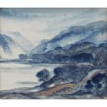 Alan Freer (B.1926) - 'Llyn Peninsula', signed, titled verso, mixed media on paper, 13 x 15cm,