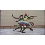 John Spencer Churchill (1909-1992) - 'Monkey's Skating', titled and dated 1980 verso with John