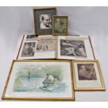 Collection of works by John Spencer Churchill (1909-1992) - to include a signed print of Winston