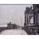 Brian Hagger (1935-2006) - 'Off The Great West Road, London, Winter 1968', signed, titled and with