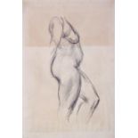 John Piper (1903-1992) - 'Brighton Square', nude torso and leg study, signed and titled verso,