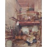 William Russell Flint (1880-1969) - 'The Coopers Luncheon, St Tropez', signed, various labels