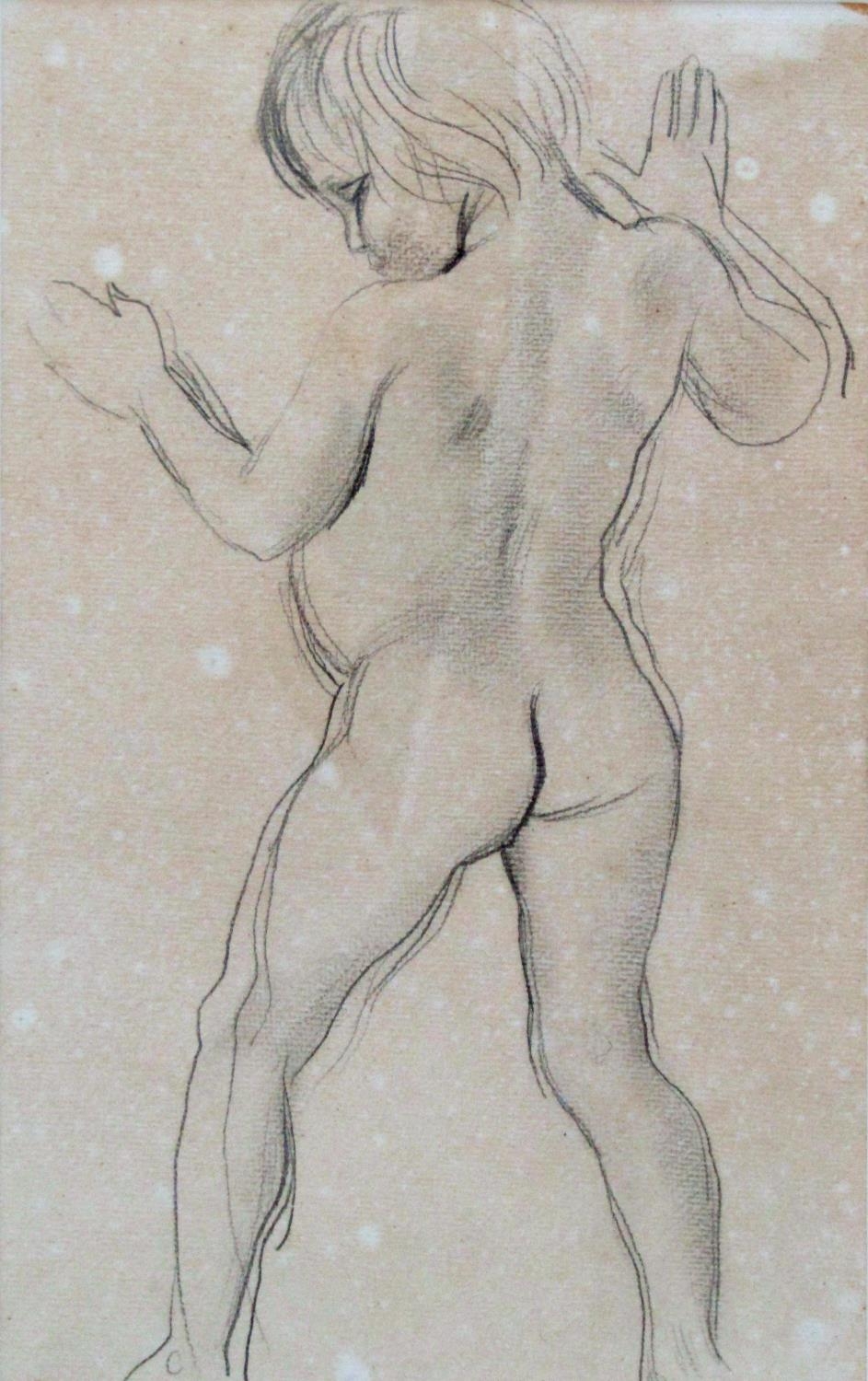 Augustus John (1878-1961) - 'Boy', possibly Casper, unsigned, graphite on paper, 31 x 20cm, framed