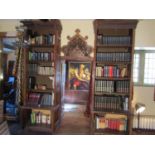 Bookcase I - (two sections) - Large quantity of books including the Dictionary of national