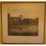 Three limited edition prints showing Houghton, 34/350, by Kathleen Kraddit, Sunset Troutbeck Moor by