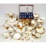 Extensive Royal Albert 'Old Country Roses' bone china coffee and tea service, over 90 pieces.