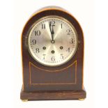 Mixed group of items, bracket clock with silvered dial, gilt frame mirror, Indian puzzle box,