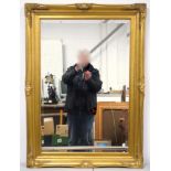 Victorian style gilt framed wall mirror , 110 x 80cm