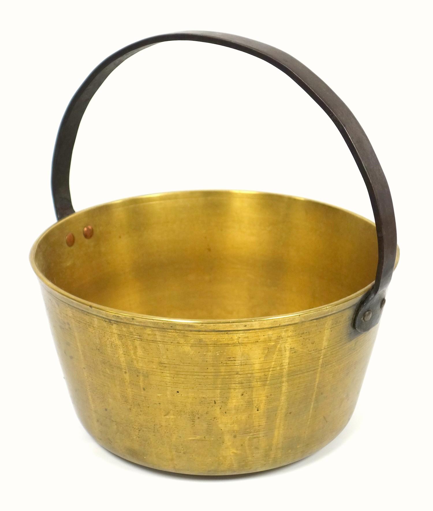 Brass preserving pan, Dia. 33cm