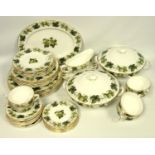 The Worcester Hop, Royal Worcester dinner service, comprising six dinner plates, twelve other