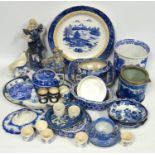 Blue and White transfer printed ceramics, Spode and others
