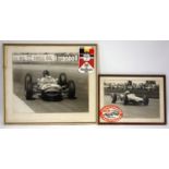Dan Gurney (1931-2018) American racing driver, photograph with personal pen written inscription,
