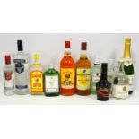 Mount Gay Eclipse Barbados rum, 43% vol, 1.14 ltr , Smirnoff no 57, 50%vol, 1 ltr, Veuve Clicquot