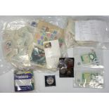 Postage stamps and banknotes and coins-large quantity of QEII British Colonial stamps covering