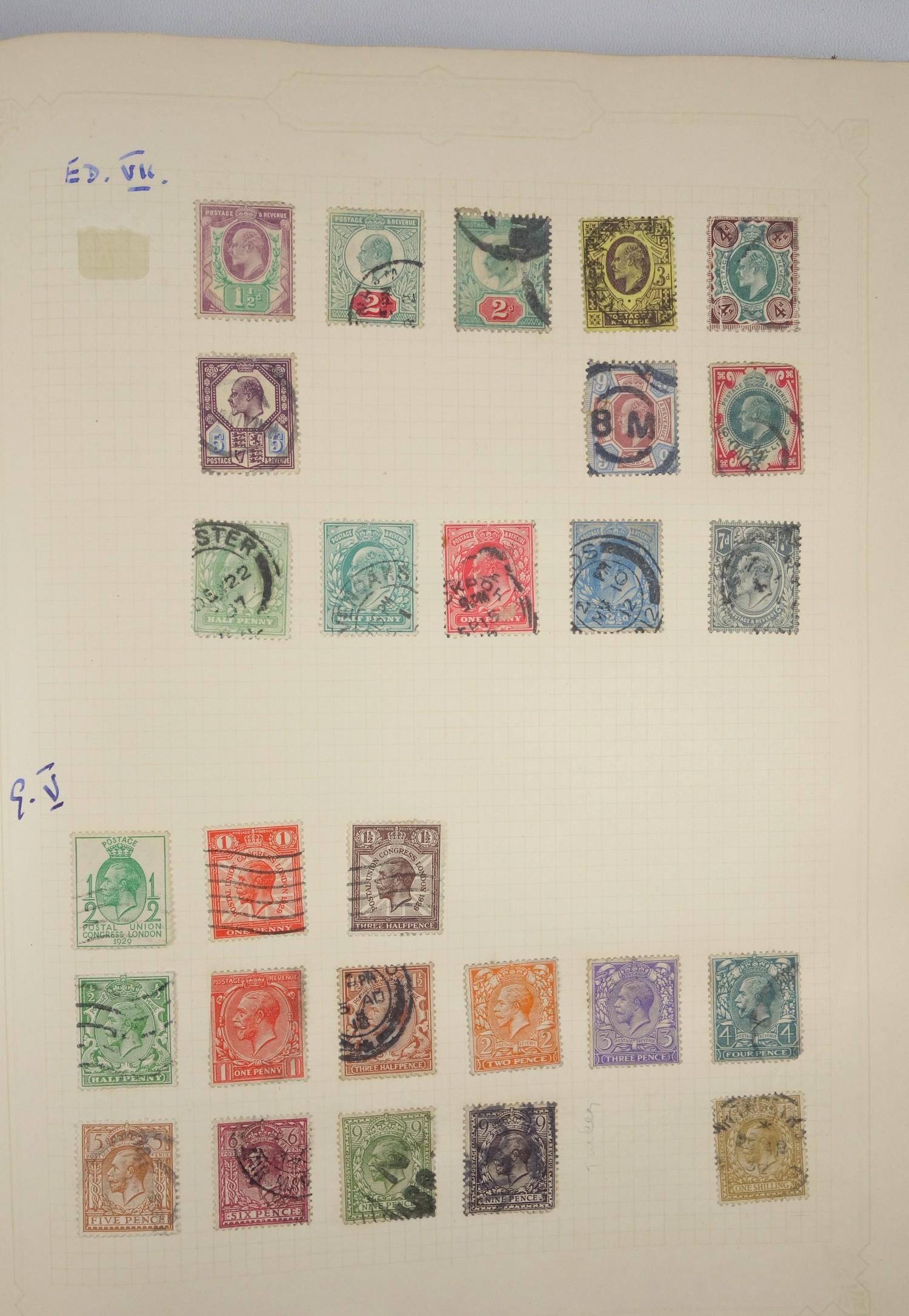 A large collection of stamps, contained in five albums and some loose examples, including a broad - Image 39 of 60