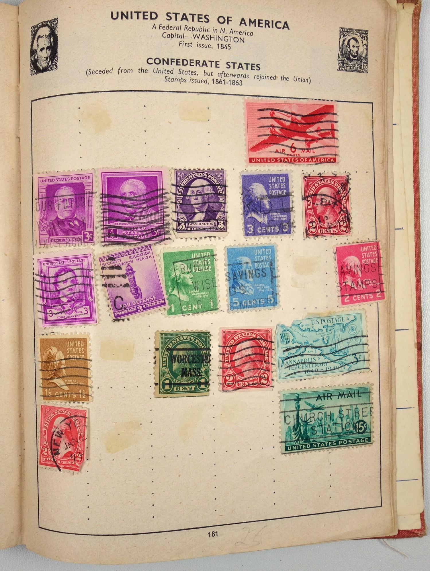 A large collection of stamps, contained in five albums and some loose examples, including a broad - Image 27 of 60