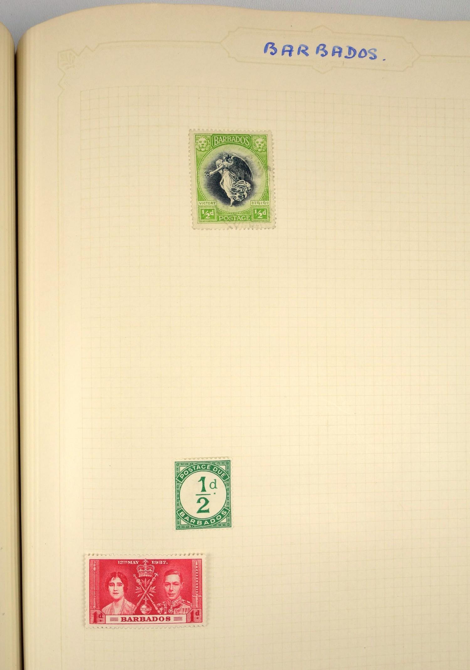 A large collection of stamps, contained in five albums and some loose examples, including a broad - Image 44 of 60