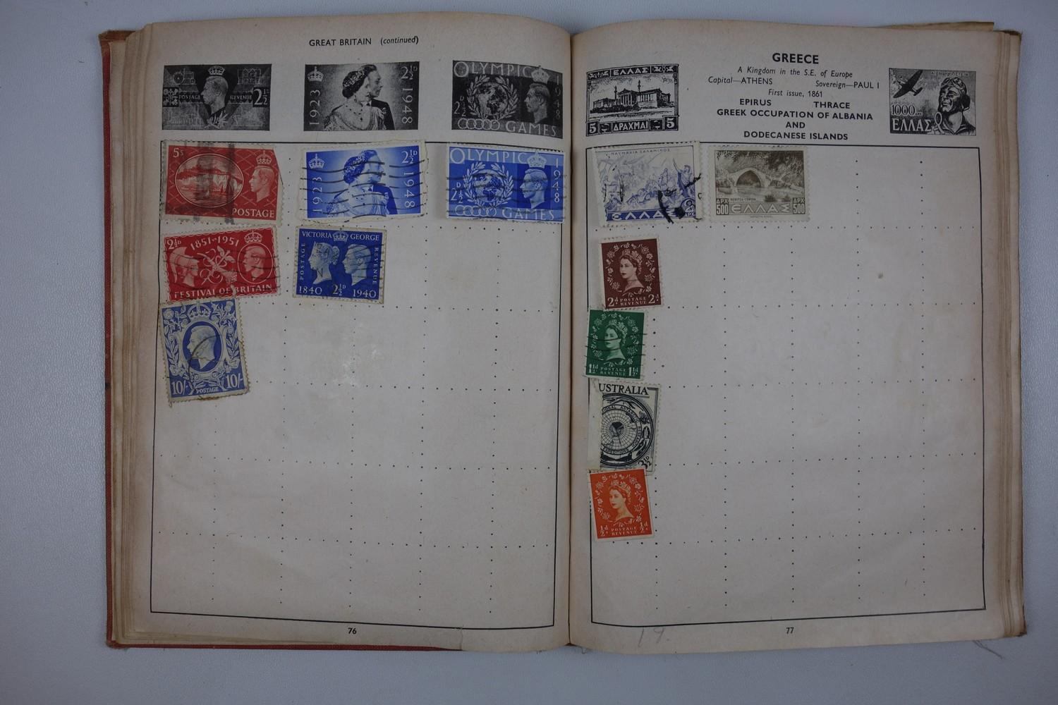 A large collection of stamps, contained in five albums and some loose examples, including a broad - Image 26 of 60