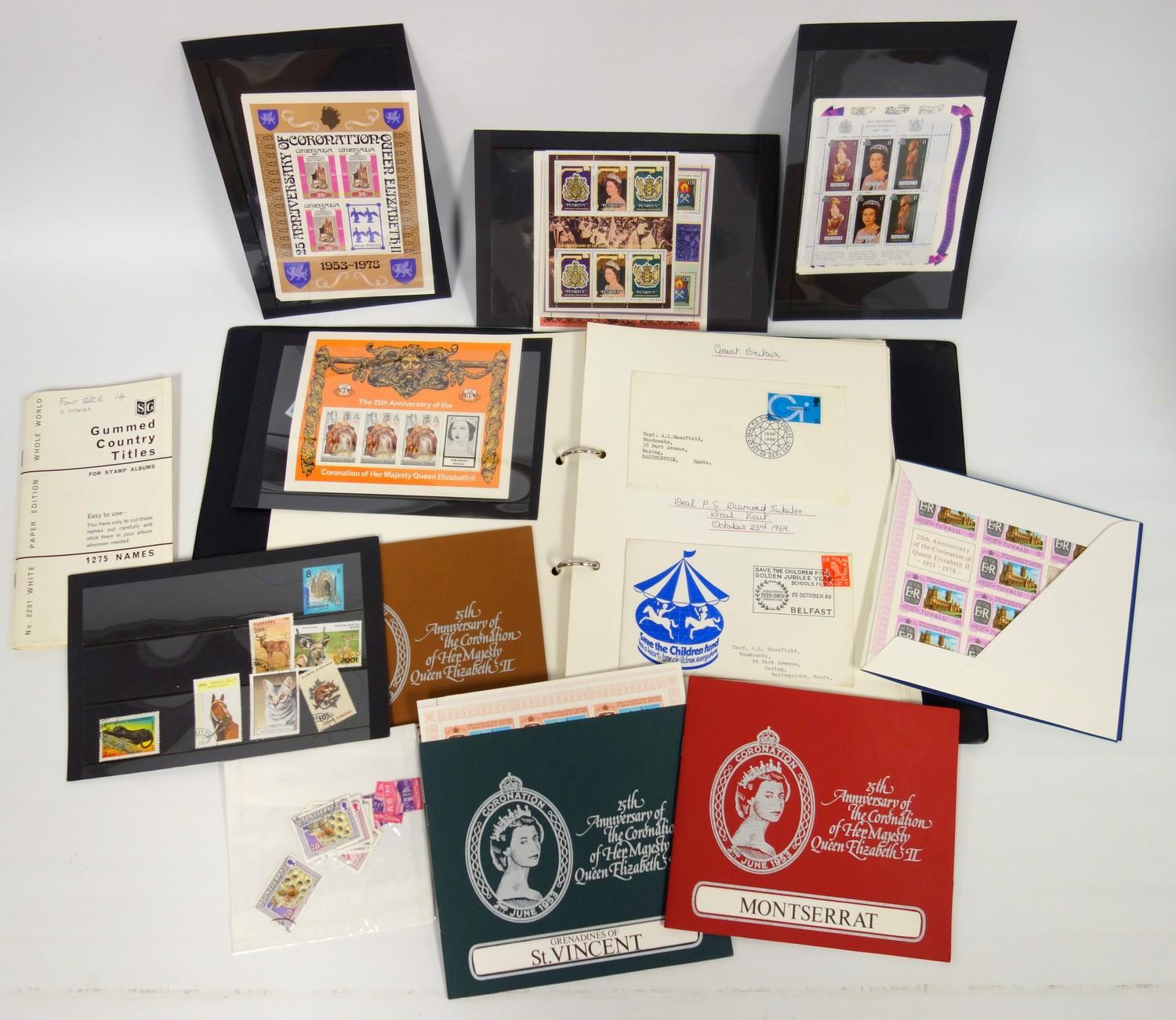 Collection of British stamps, album with 1960's stamps, over 100 first day covers, mainly Isle of - Image 15 of 29