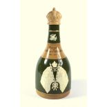 Copeland stoneware bottle vase, produced for Andrew Asher Distillers Edinburgh, commemorating the