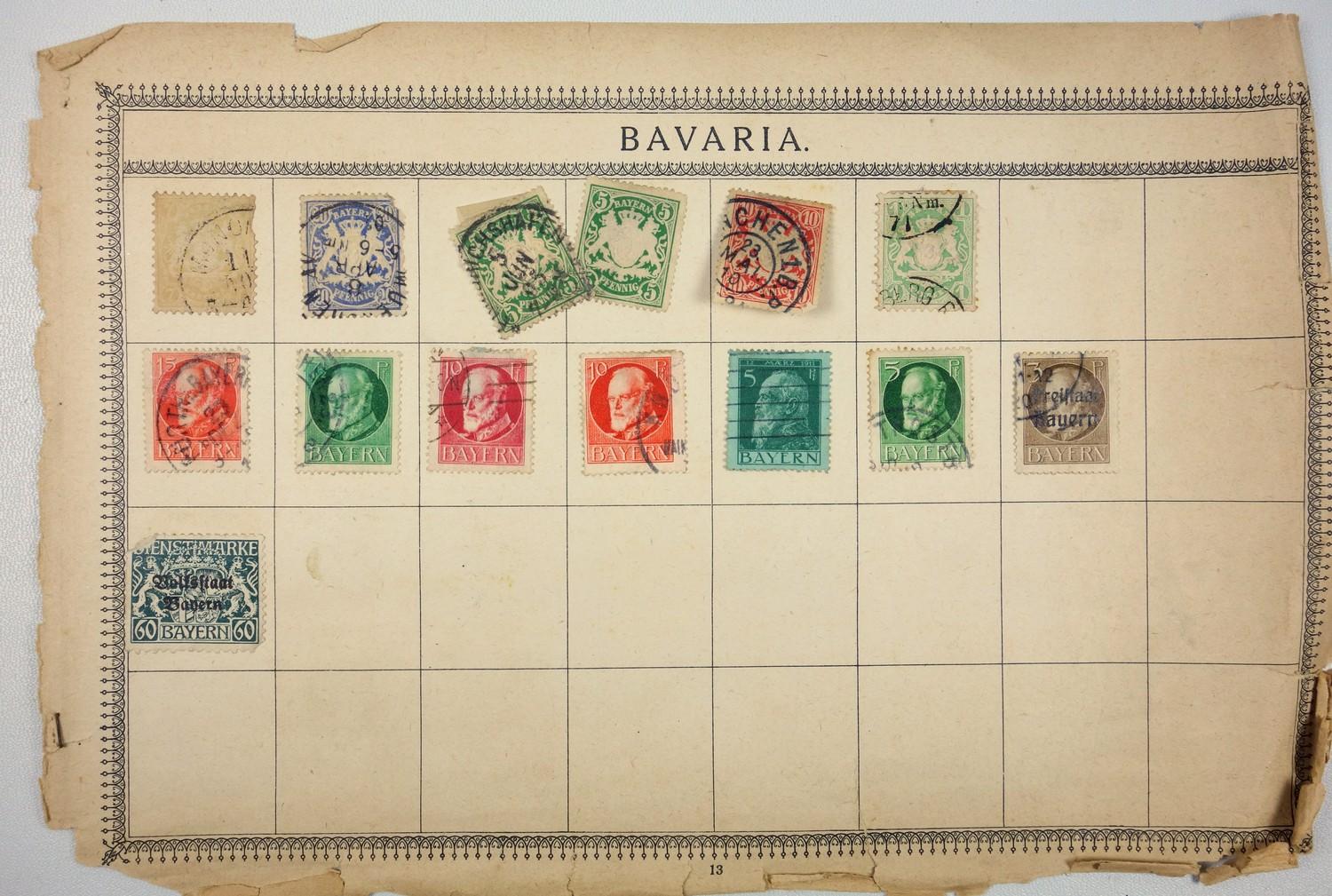 A large collection of stamps, contained in five albums and some loose examples, including a broad - Image 8 of 60