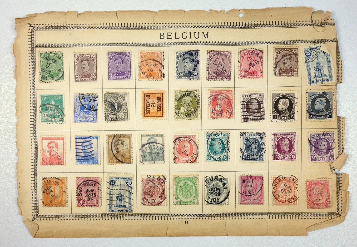 A large collection of stamps, contained in five albums and some loose examples, including a broad - Image 9 of 60