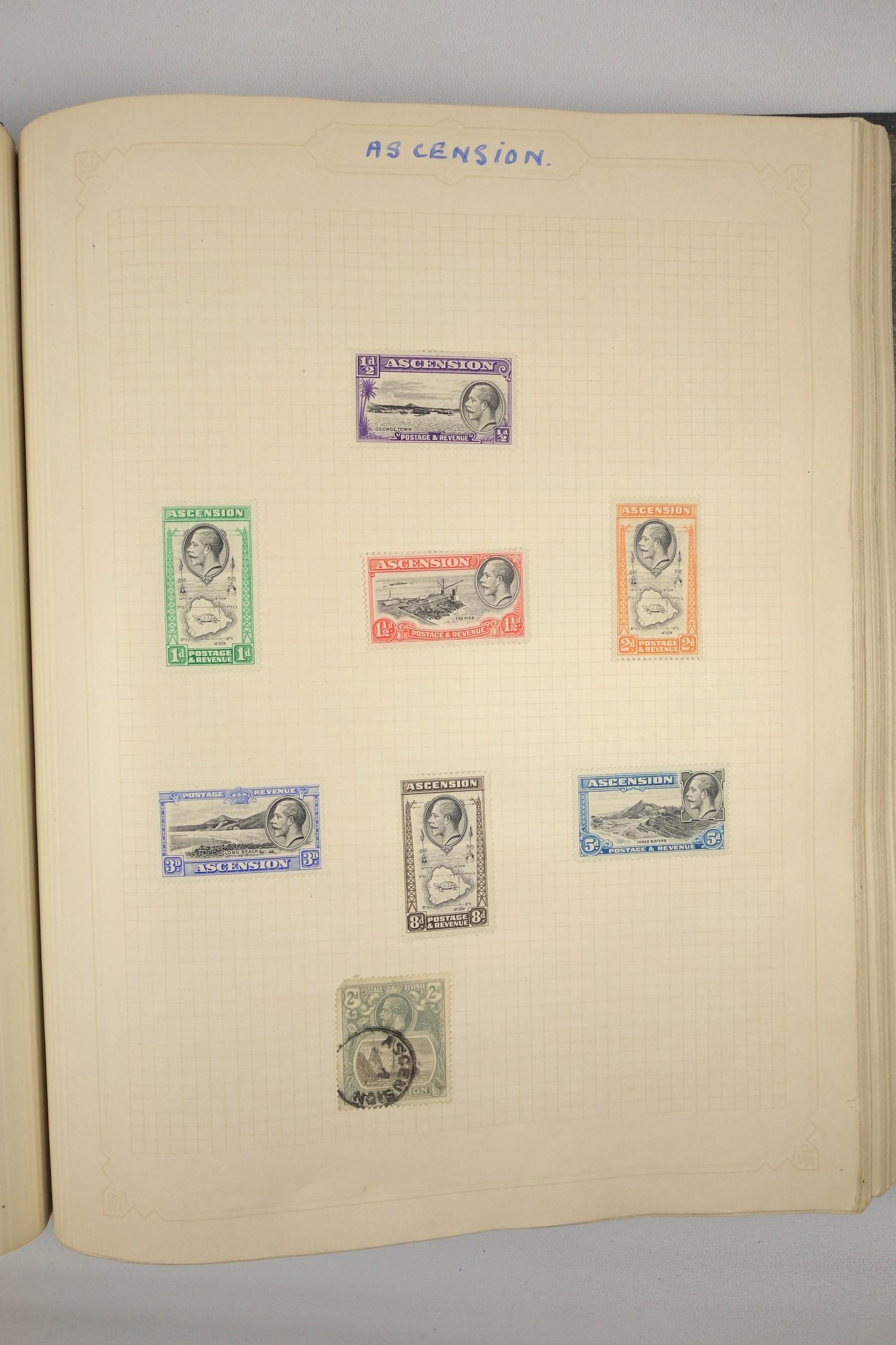 A large collection of stamps, contained in five albums and some loose examples, including a broad - Image 42 of 60