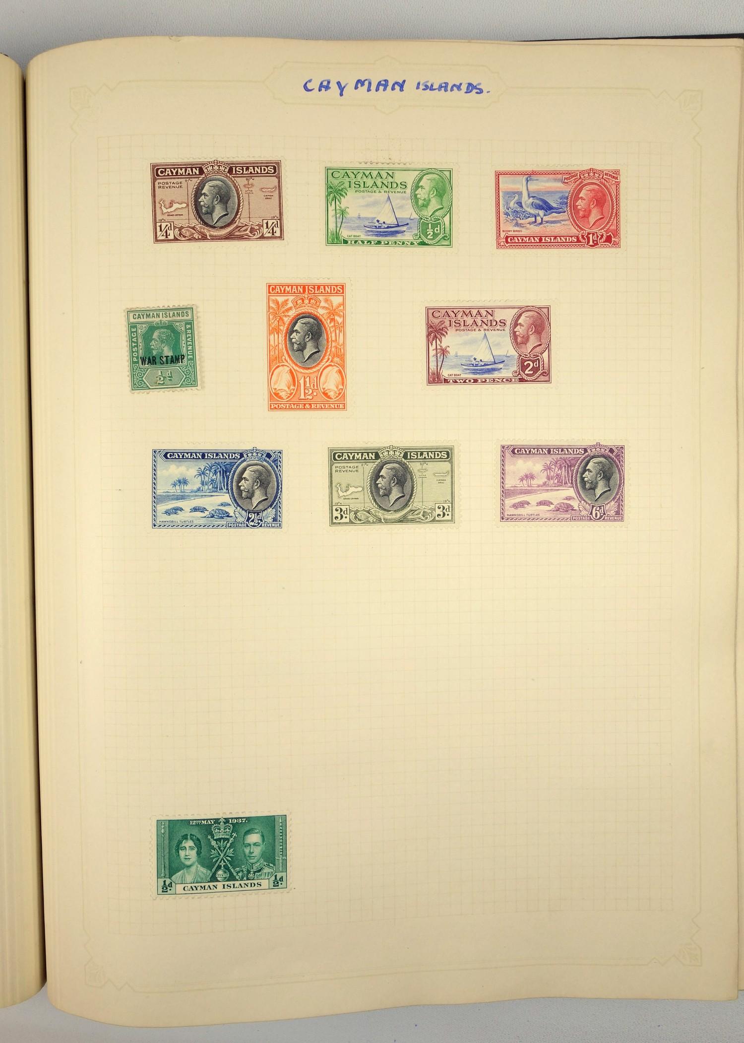 A large collection of stamps, contained in five albums and some loose examples, including a broad - Image 48 of 60