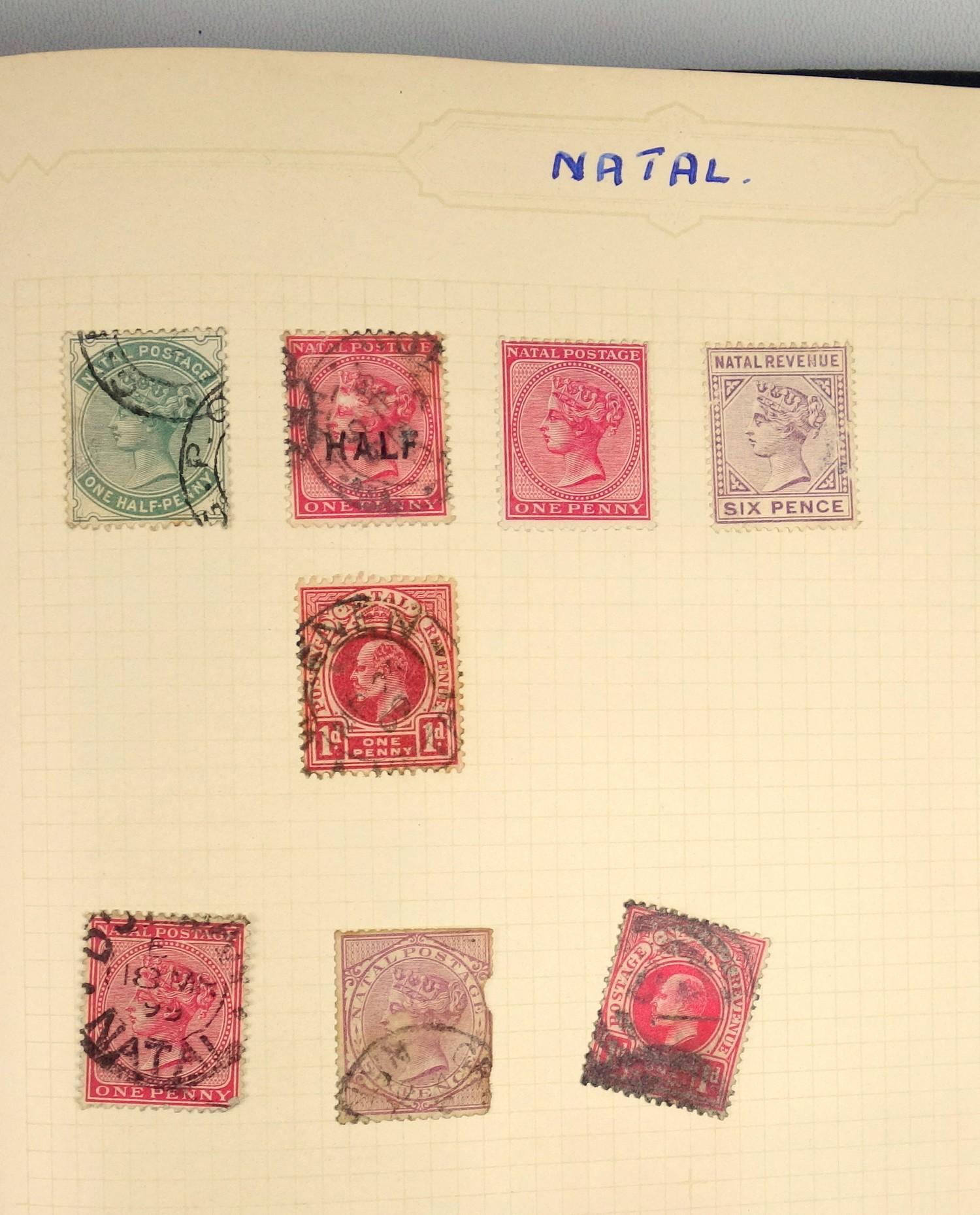 A large collection of stamps, contained in five albums and some loose examples, including a broad - Image 57 of 60