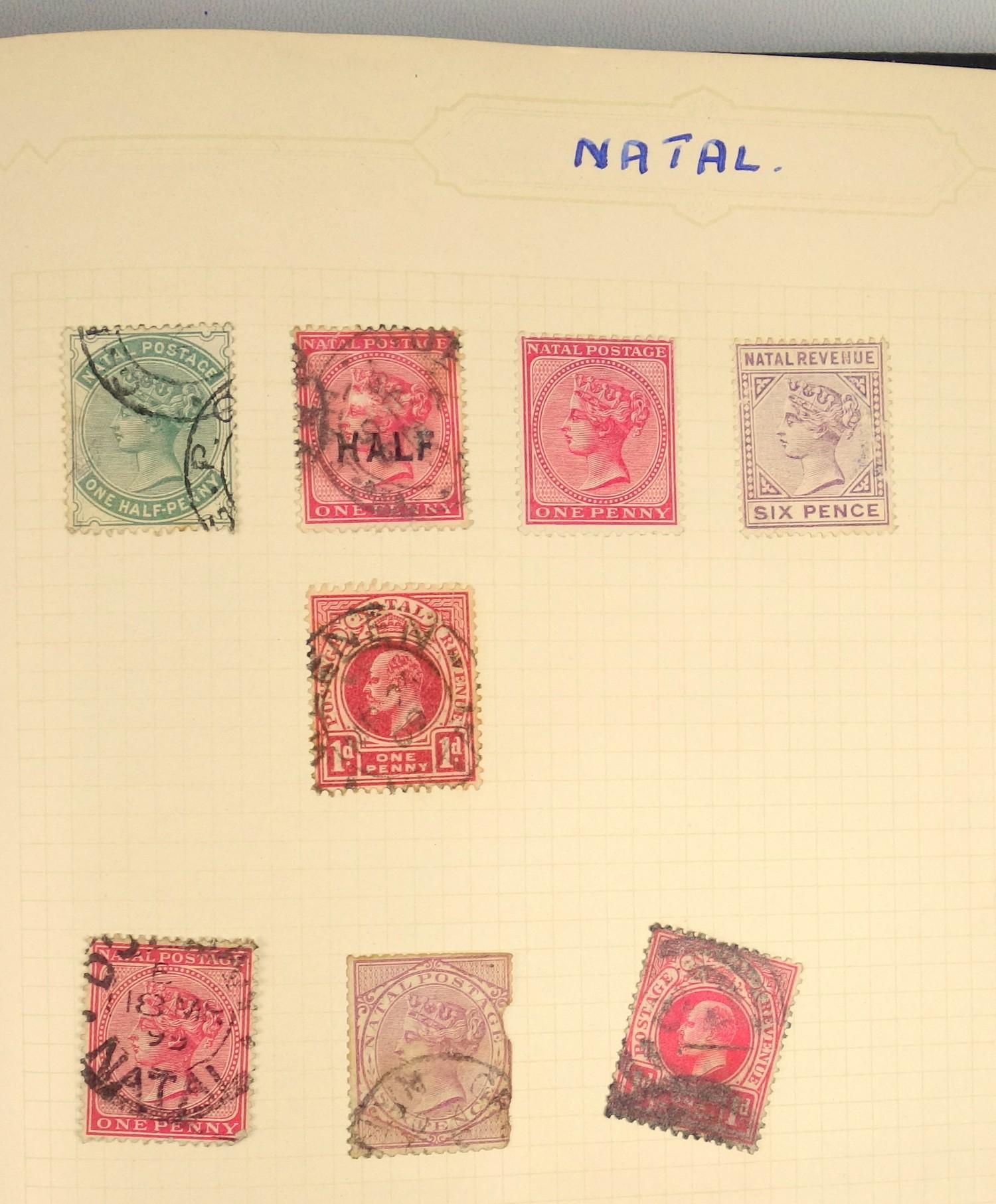 A large collection of stamps, contained in five albums and some loose examples, including a broad - Image 58 of 60